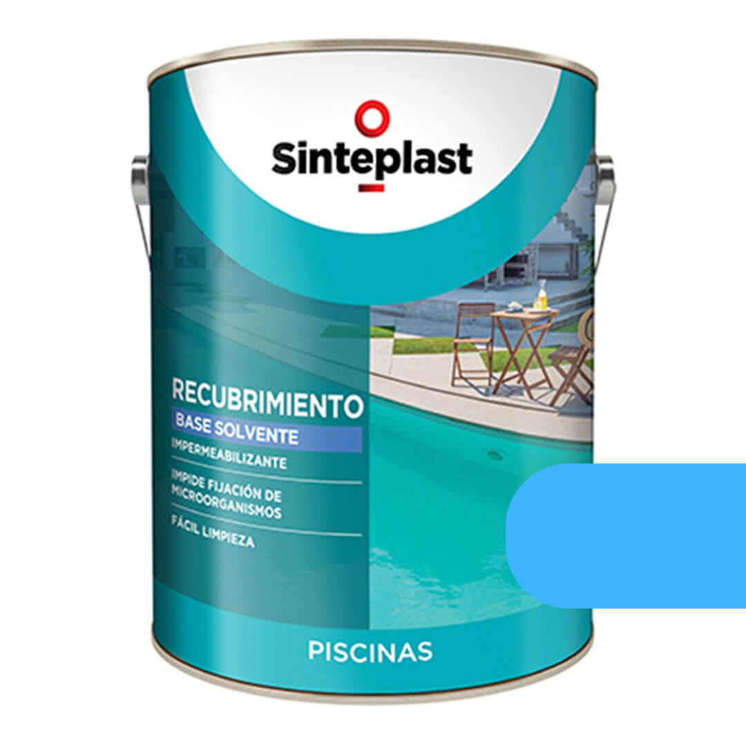 Sinteplast Piscina Caucho Base Solvente Azul Profundo x10lts