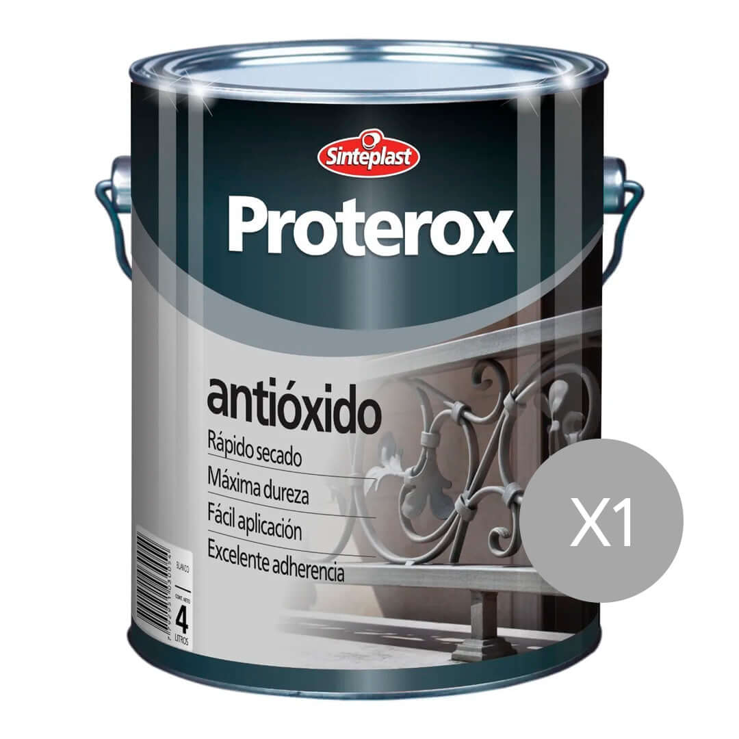 Sinteplast Proterox Antioxido Gris x1lt - SUPERFICIES | Indugar Pinturerias