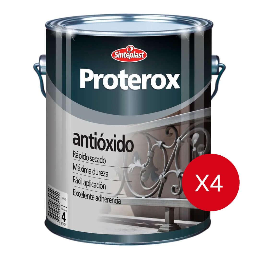 Sinteplast Proterox Antioxido Rojo x4lts - SUPERFICIES | Indugar Pinturerias