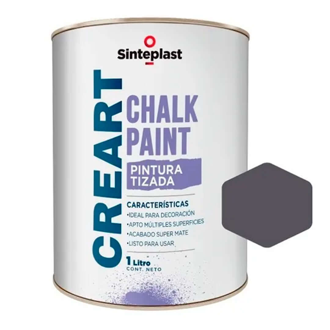 Sinteplast Chalk Paint Gris Sombra x1 - PINTURA | Indugar Pinturerias