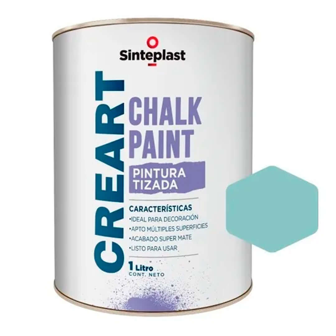 Sinteplast Chalk Paint Celeste Envejecido x1 - PINTURA | Indugar Pinturerias