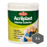 Sinteplast Acrilplast Int/Ext Gris Cemento x4 - PINTURA | Indugar Pinturerias