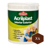 Sinteplast Acrilplast Int/Ext Marron Africano x4 - PINTURA | Indugar Pinturerias