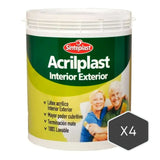 Sinteplast Acrilplast Int/Ext Negro Ebano x4 - PINTURA | Indugar Pinturerias