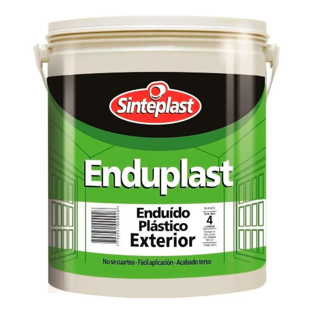 Sinteplast Enduplast Exterior x4 - SUPERFICIES | Indugar Pinturerias