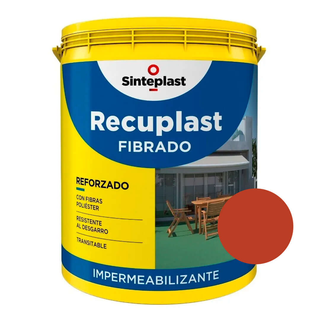 Sinteplast Recuplast Fibrado Rojo x20lts - PINTURAS | Indugar Pinturerias