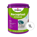 Sinteplast Recuplast Interior Mate Blanco x1lt - PINTURAS | Indugar Pinturerias