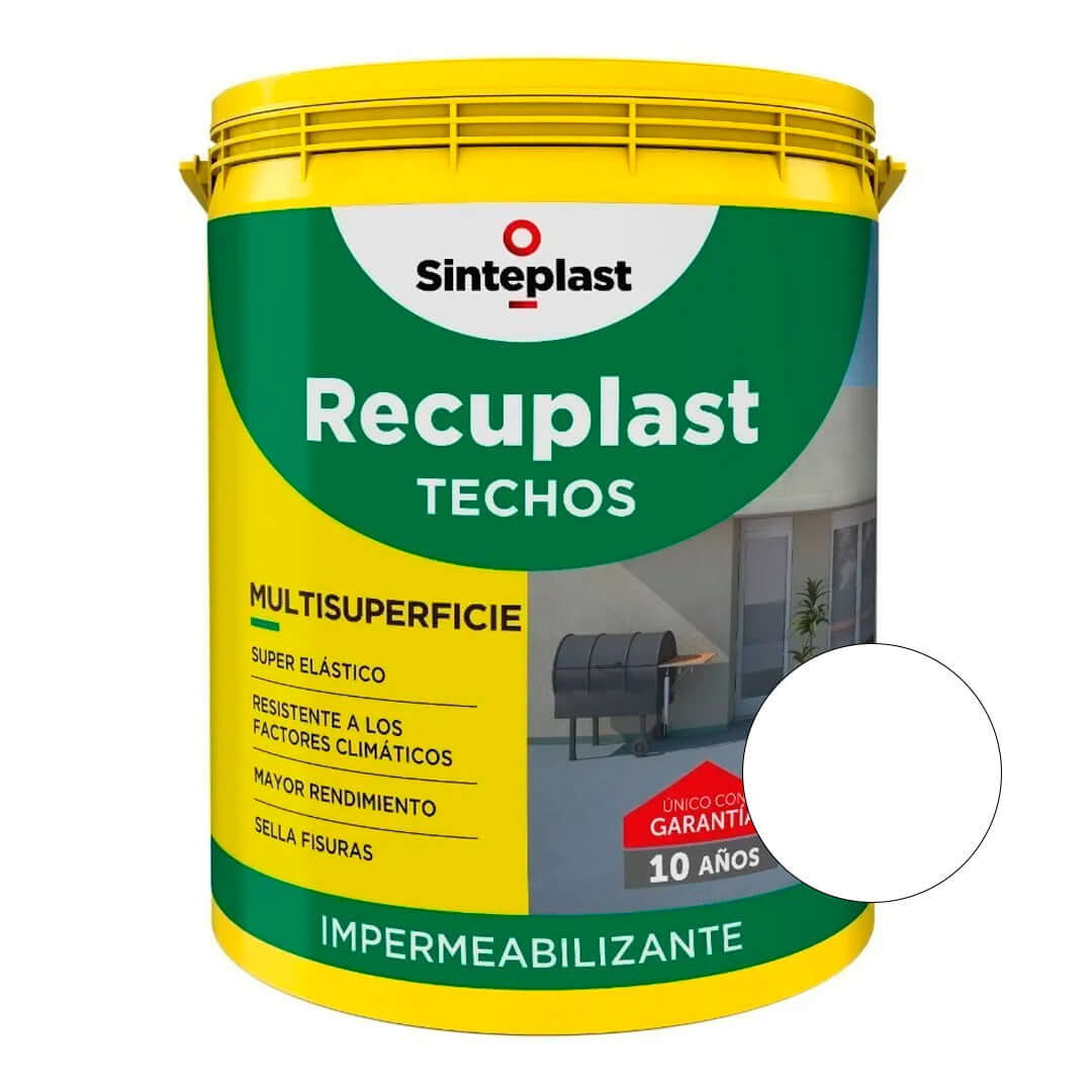Sinteplast Recuplast Techos Blanco x4lts - PINTURAS | Indugar Pinturerias