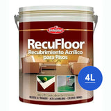 Sinteplast Recufloor Recubrimiento Para Pisos Al Agua Azul x4lts - PINTURAS | Indugar Pinturerias