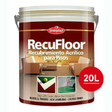 Sinteplast Recufloor Recubrimiento Para Pisos Al Agua Rojo x20lts - PINTURAS | Indugar Pinturerias